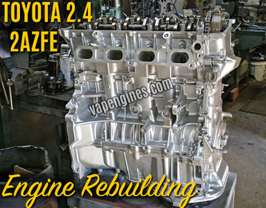 Remanufactured Toyota 2.4 2AZFE engine rebuilding