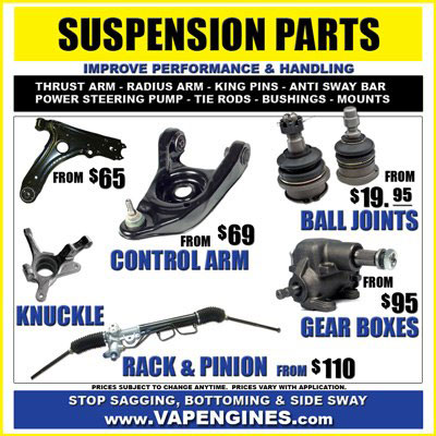 Car suspension parts for sale
