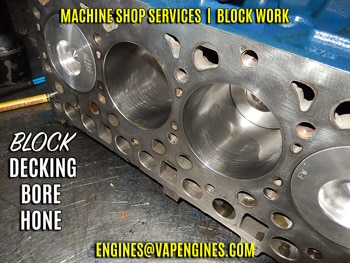Engine block resurfacing/decking