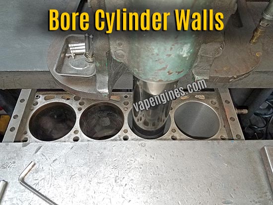 Bore Cylinder walls on engine block