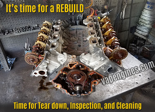 Rebuild a car engine- the inspection