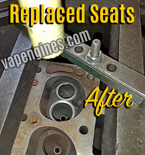 Valve seat replacement for cylinder head repair