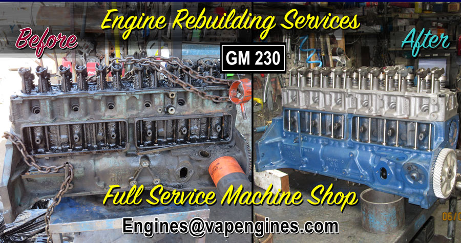 GM Chevy 230 Engine Rebuild Service