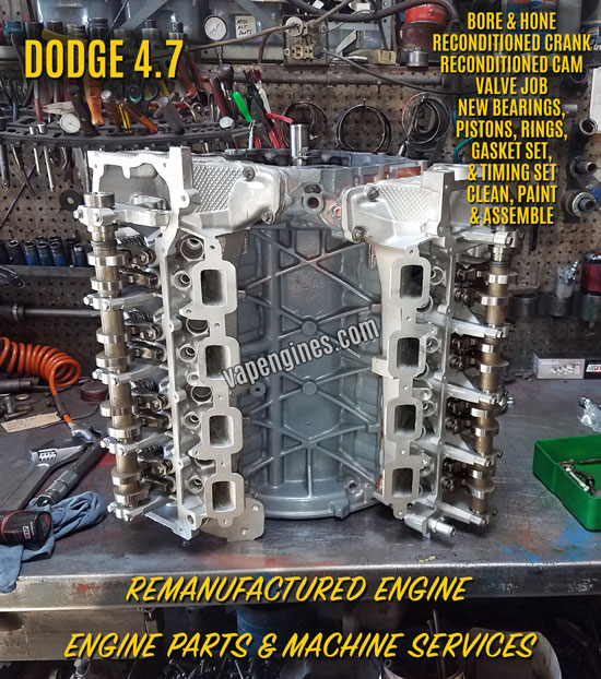 Chrysler Dodge Jeep 4.7 Engine Rebuild