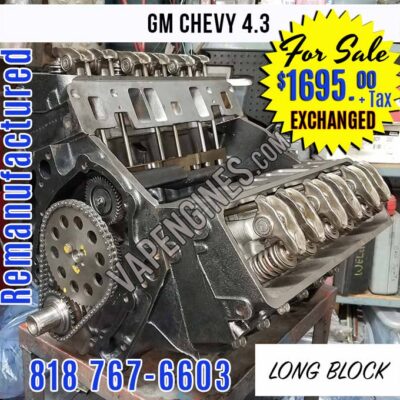 Rebuilt GM Chevy 4.3L Engine for Sale