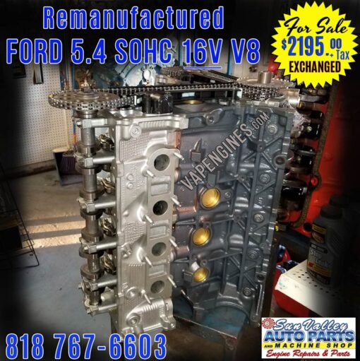 Remanufactured Ford 5.4L 16V Engine for Sale