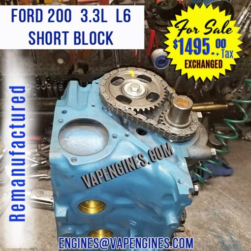 63-83 Ford 200 Engine Short Block for Sale