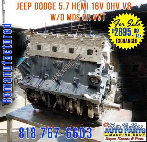 Rebuilt Dodge 5.7 Hemi Engine for Sale