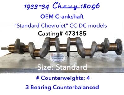 33-34 Chevy 180.96 Crankshaft